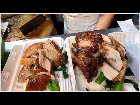 Roast Pork Rice - So Yummy Hong Kong Food! A popular online restaurant with long queues every day...