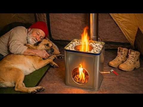 No Gas, No Wood! This Simple Homemade 3-in-1 Heating Stove for FREE All Winter π±