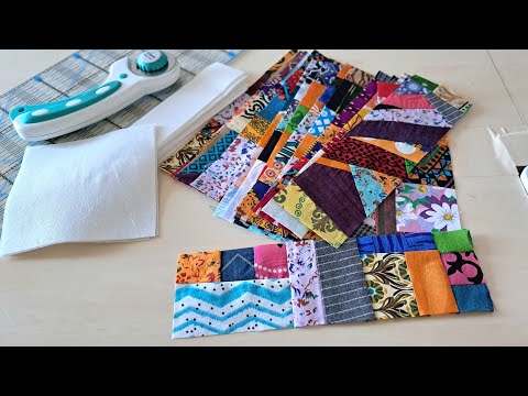 This Scrappy Quilt is Absolutely STUNNING - (See How I Made It).Sewing idea for fabric Scraps .