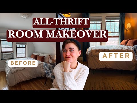 I TRANSFORMED my room with ONLY THRIFTED FINDS