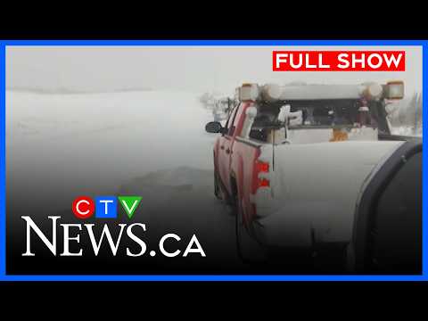 Drivers trapped as severe snowstorm closes highways | CTV News Edmonton at Five for April 24, 2026