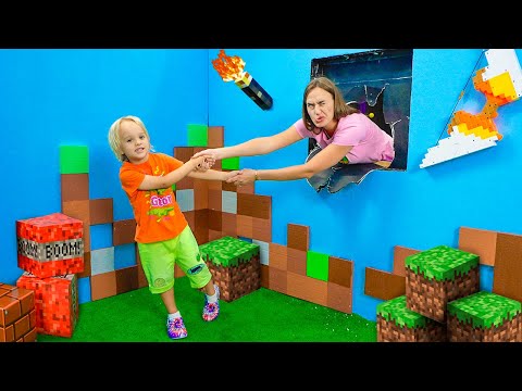 Chris ve Anne 100 katmanlı Video oyunları ve çocuklar için Dört Renkli Garaj Görevleri