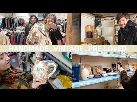 Charity Shopping in the UK & Thrifting A DREAM Find of a Vintage Quilt!