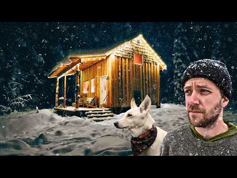 Escaping Society In A Snowy Cabin In The Woods of Alaska || No Talking, No Phone, No Stress