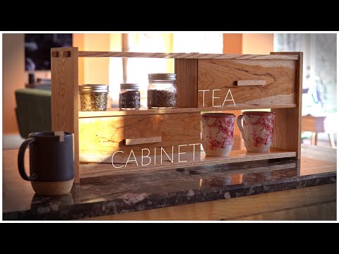 Making a Tea Cabinet out of Red Oak Oak and Cherry Wood