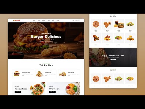 Build Responsive Restaurant Website Using HTML CSS And JavaScript | Responsive Website HTML CSS