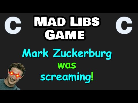 Let's code a mad libs game with C programming! 📖