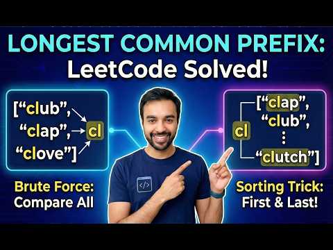 Longest Common Prefix (LeetCode 14) | Full solution with animations and examples | Study Algorithms