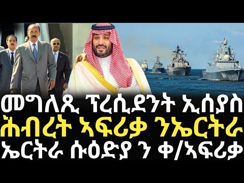 Breaking News - መግለጺ ፕረሲደንት ኢሰያስ - ሕብረት ኣፍሪቃ ንኤርትራ - ኤርትራ ሱዕድያ ን ቀ/ኣፍሪቃ
