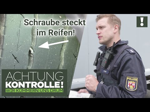 "Wir haben ein ERNSTHAFTES Problemchen!" SCHRAUBE steckt im LKW-Reifen!  | Achtung Kontrolle
