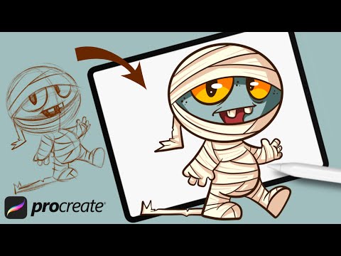 Let's Draw a Mummy: Halloween Procreate Tutorial!