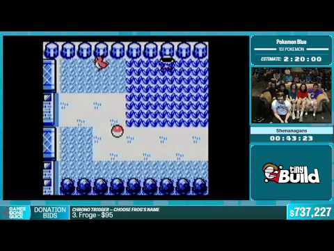 Pokemon Blue (151 Pokemon) by Shenanagans in 1:58:56 - Summer Games Done Quick 2015 - Part 141