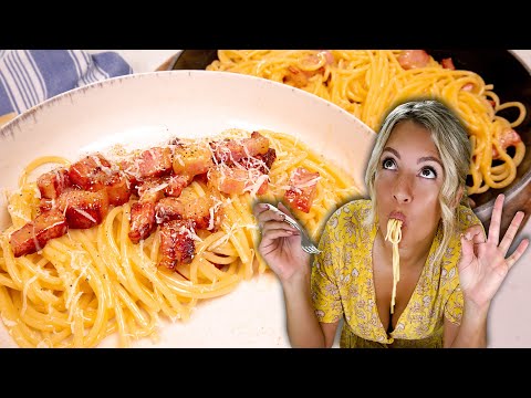 REAL Spaghetti Carbonara in 5 Easy Steps! (Only 15 minutes)