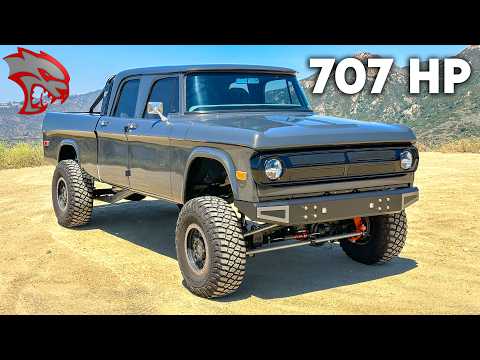 The Craziest Truck EVER - Hellcat Swap PowerWagon!