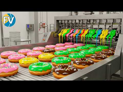 ¡Así se hacen 20 MIL DONAS por hora! Fábricas que parecen de otro planeta 🍩⚙️