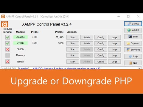 How to upgrade or downgrade php version in xampp 100% working
