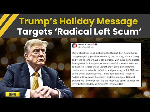 Trump News: US President Blasts Critics On Christmas Eve—Calls Democrats ‘Radical Left Scum’