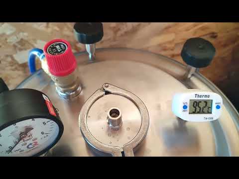 Первый запуск автоклава от "Домашний Заготовщик", видео для терпеливых.