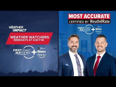 Live | Weather Watchers Thursday: Tracking a warm, spring-like evening along the First Coast