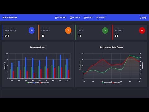 Build Admin Dashboard From Scratch | HTML, CSS and JavaScript Tutorial for Beginners