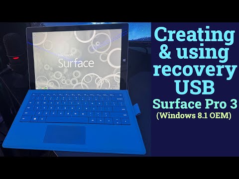Creating & using Surface Pro 3 recovery USB