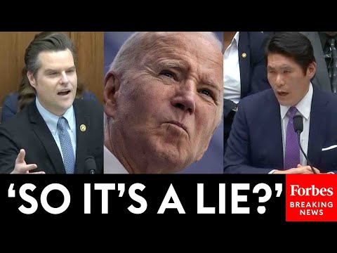 'Is It Frustrating That Biden Continues To Go Out & Lie?': Gaetz Grills Robert Hur About Biden 'Lie'