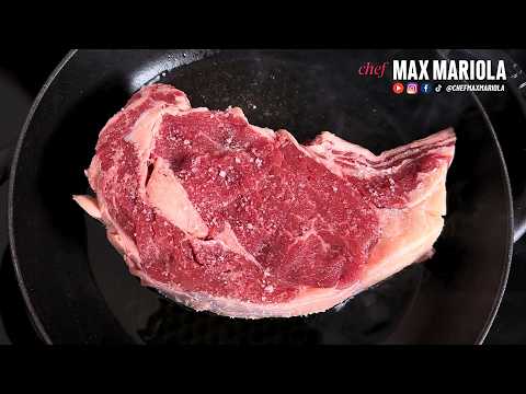 Come fare la Costata di manzo in padella e senza rovinare la carne! Ricetta di Chef Max Mariola