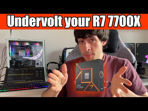 Undervolt your Ryzen 7 7700X for more FPS and Lower Temperature!