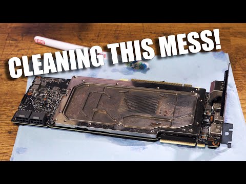 How to clean clogged GPU and CPU blocks