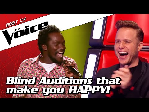 TOP 10 | HAPPY & FUNNY Blind Auditions that make you SMILE in The Voice