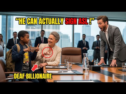 No One Could Understand Billionaire's Deaf Mother at Meeting — Until a Black 10-Year-Old Stepped In