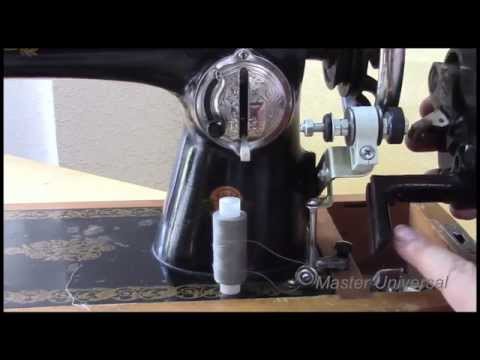 How to make a bobbin winder for a Podolsk sewing machine using household items. Video #94.