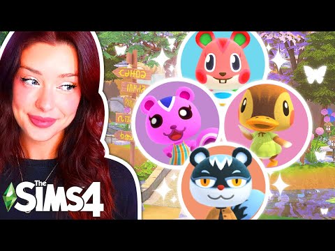 The Sims 4 But Each Tiny Home is a RANDOM ANIMAL CROSSING VILLAGER