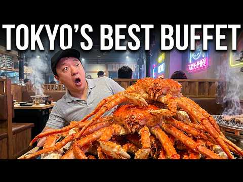 #1 BEST All You Can Eat KING CRAB & STEAK Buffet in Tokyo Japan!