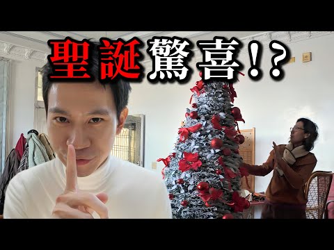 躲在聖誕樹內，家人會發現嗎？影片最後有洋蔥...【Andy老師】