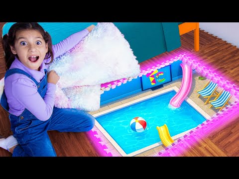 Ellie and Eva’s Secret Waterpark Adventure! 💦