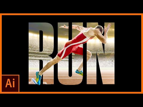 Clipping Mask Illustrator Tutorial for Text and Shapes