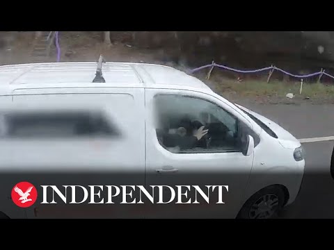 Motorists caught watching films on mobile phones while driving on motorways