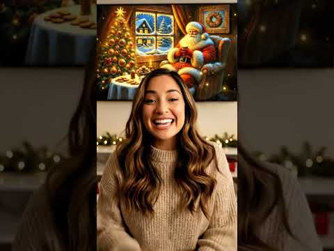 Christmas TV Art Hack 🎄 FREE Santa Painting for Your Screen