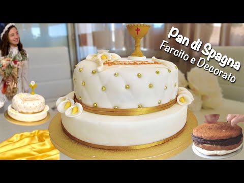 TORTA DECORATA a tema STEP BY STEP dal PAN DI SPAGNA alla DECORAZIONE 🧁