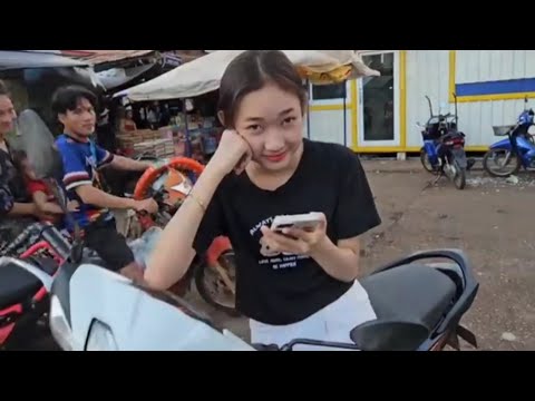 #เที่ยวลาวใต้ ตลาดปากเช #บรรยากาศ ปลาน้ำโขงเยอะมาก #สาวลาว น่ารัก #สปปลาว 