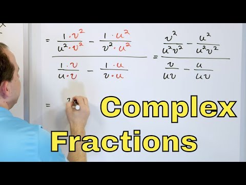 01 - Simplifying Complex Fractions in Algebra, Part 1