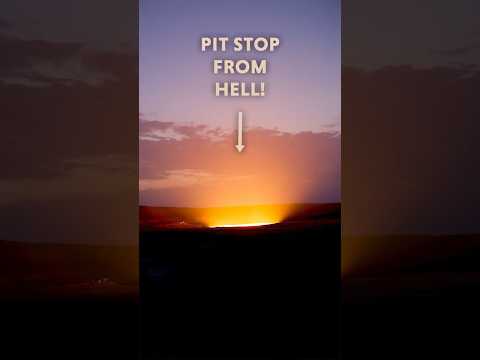 What's up with this eternally burning pit in the desert?
