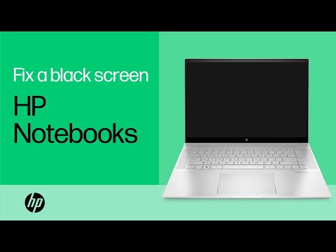 Fix a laptop that starts but the screen remains black | HP Notebooks | HP Support