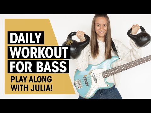 Daily Warm-Up Exercises on Bass Guitar | Playalong | Julia Hofer | Thomann
