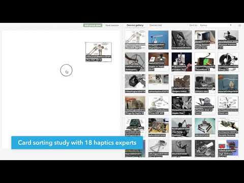 Capturing Experts Mental Models to Organize a Collection of Haptic Devices
