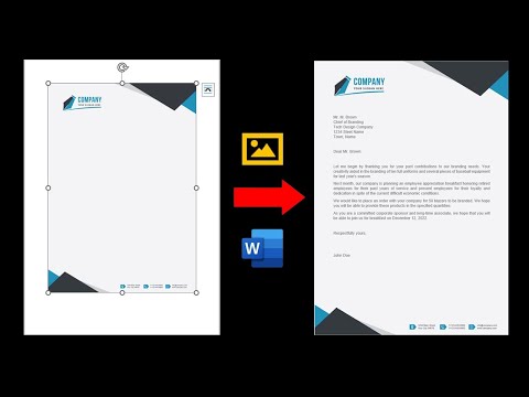 ✅ How to Insert Image Letterhead in MS Word 2019, 2021