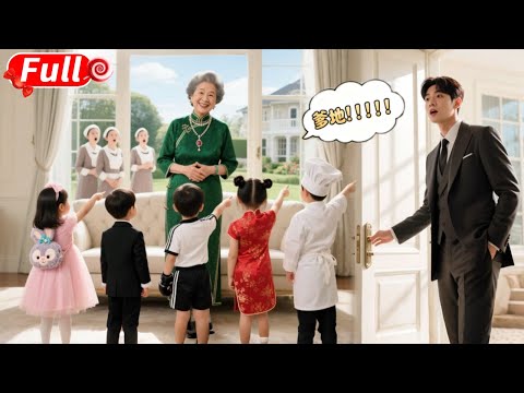 誤以為總裁絕嗣，奶奶租來5個萌寶過大年！沒想到他們竟是總裁的親生骨肉，全場驚呆！#短劇 #爽劇 #甜劇 #愛情劇 #drama #总裁 #萌娃