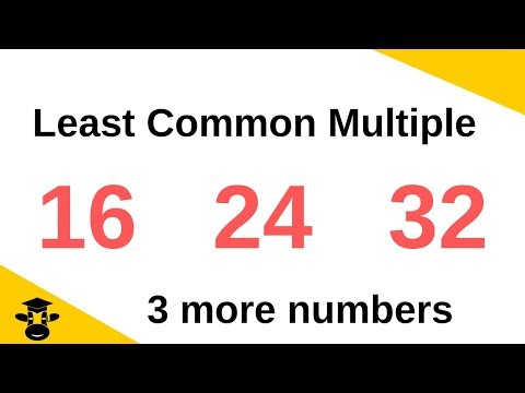 LCM of 3 or more numbers