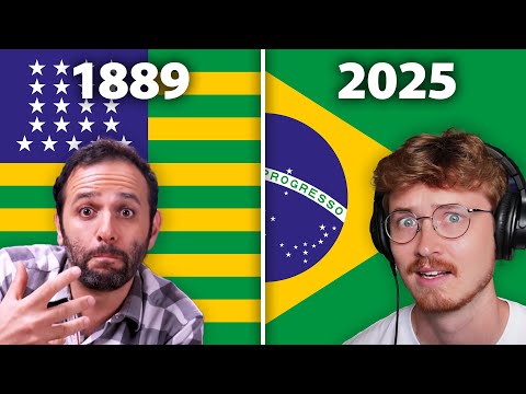 Exposing the TRUTH about Brazil's Flag (American Reacts to Manual do Mundo)